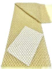 Affordable high quality lace fabric with beads pearls and sequins wedding dress lace fabric