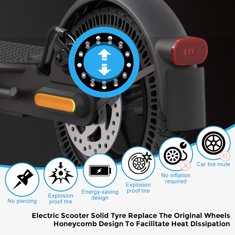 Electric Scooter Parts Accessories Honeycomb Solid Tire for Xiaomi M365/Kugoo 8.5 Inch Tubeless Wheel Replacement E Scooter Tire