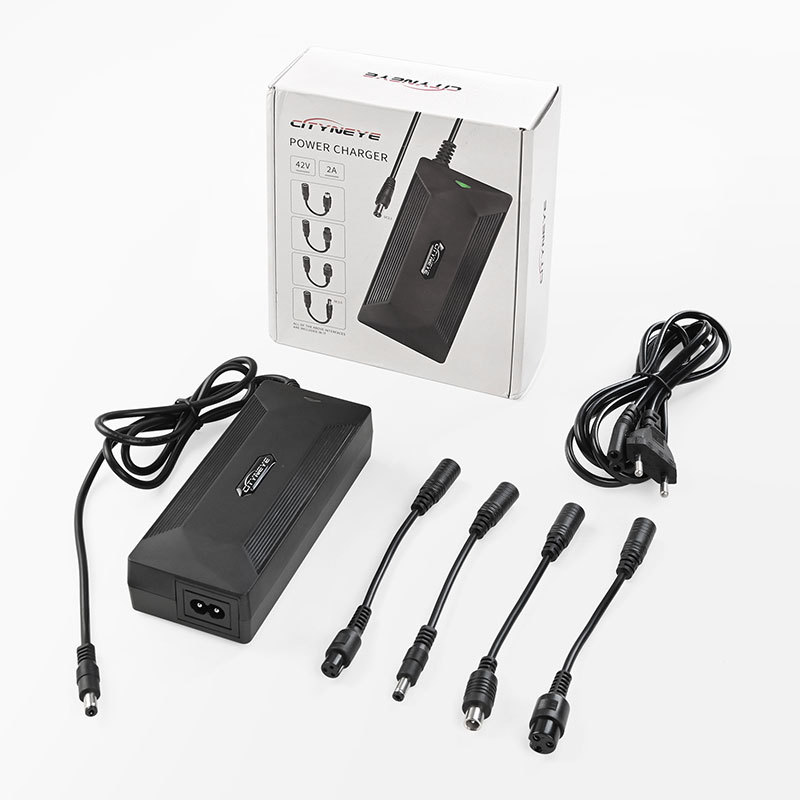 New Design Certificated 42V 2A Electric Scooter Charger for Scooter Motorcycle E-bike Accessories lithium Battery Charger