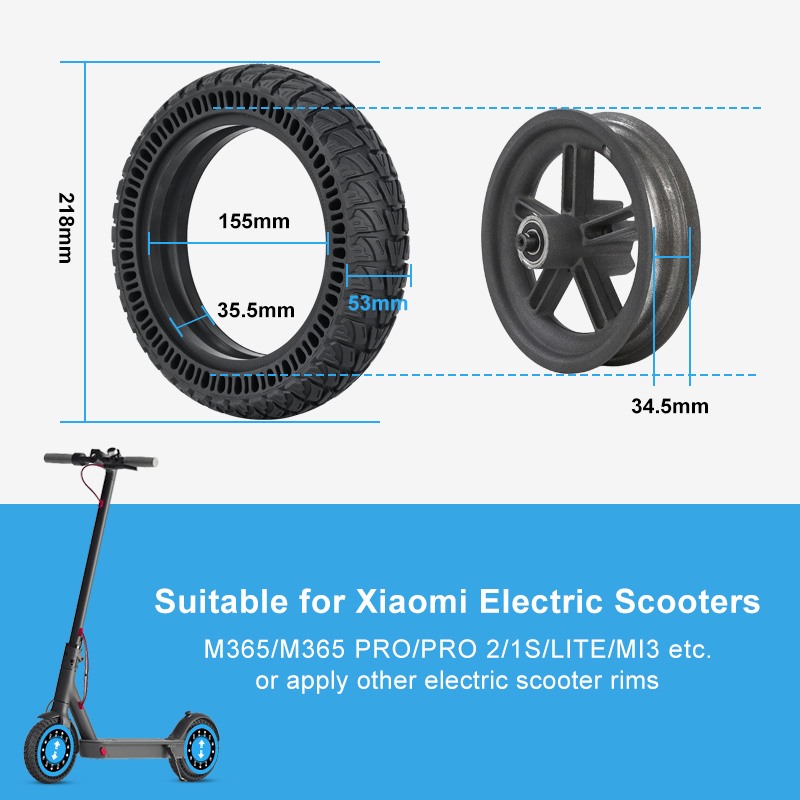 Electric Scooter Parts Accessories Honeycomb Solid Tire for Xiaomi M365/Kugoo 8.5 Inch Tubeless Wheel Replacement E Scooter Tire