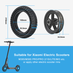 Electric Scooter Parts Accessories Honeycomb Solid Tire for Xiaomi M365/Kugoo 8.5 Inch Tubeless Wheel Replacement E Scooter Tire