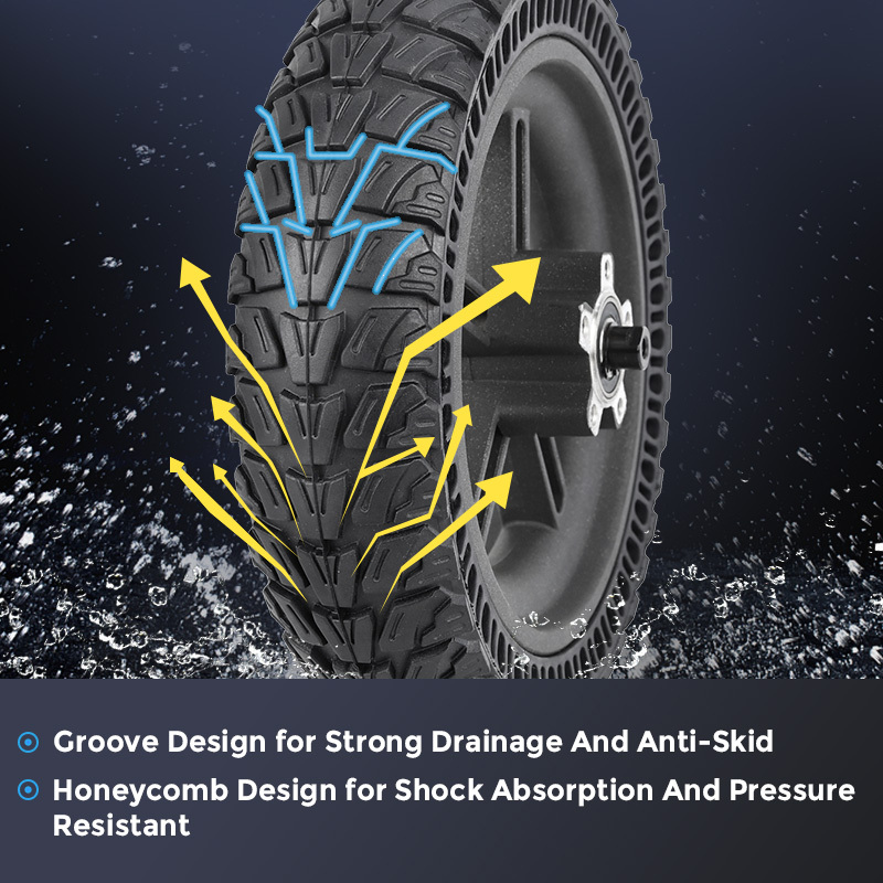 Electric Scooter Parts Accessories Honeycomb Solid Tire for Xiaomi M365/Kugoo 8.5 Inch Tubeless Wheel Replacement E Scooter Tire