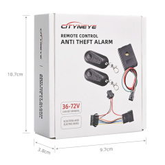 Alarme antivol à télécommande 36V 48V 60V 72V pour scooter électrique et vélo