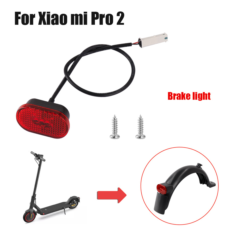Luz trasera de freno para patinete eléctrico Xiaomi M365 Pro2, luz trasera de advertencia impermeable