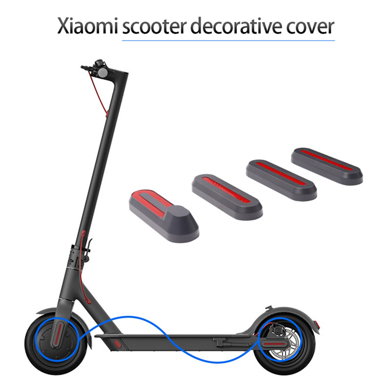 4 pièces plaque de protection avec contre-curseur pour Xiaomi M365 Scooter électrique avant roue arrière accessoires de protection