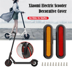 Couverture de roue arrière avant protéger la coque avec des autocollants réfléchissants pour Xiaomi M365 Pro Pro2 accessoires de remplacement de Scooter électrique