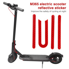 4 Uds cubiertas de neumáticos de rueda trasera delantera carcasa protectora pegatinas reflectantes para patinete eléctrico Xiaomi M365