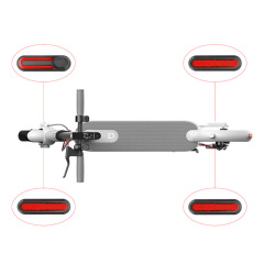 Couverture de roue arrière avant protéger la coque avec des autocollants réfléchissants pour Xiaomi M365 Pro Pro2 accessoires de remplacement de Scooter électrique