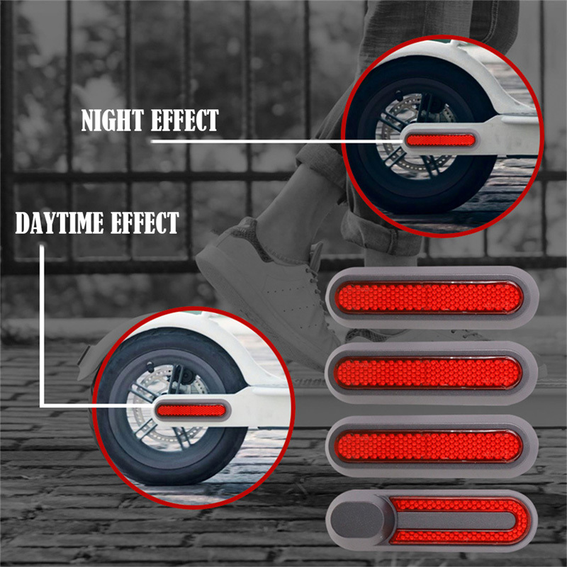 Couverture de roue arrière avant protéger la coque avec des autocollants réfléchissants pour Xiaomi M365 Pro Pro2 accessoires de remplacement de Scooter électrique