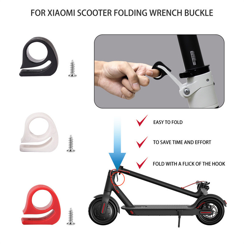 pour Xiaomi M365 Pliable Scooter Électrique Pliant Clé Boucle Bouton Protéger Crochet Doigt