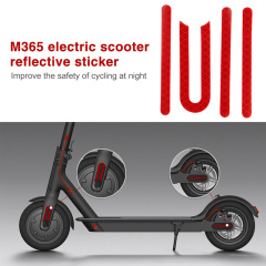 4 Uds cubiertas de neumáticos de rueda trasera delantera carcasa protectora pegatinas reflectantes para patinete eléctrico Xiaomi M365