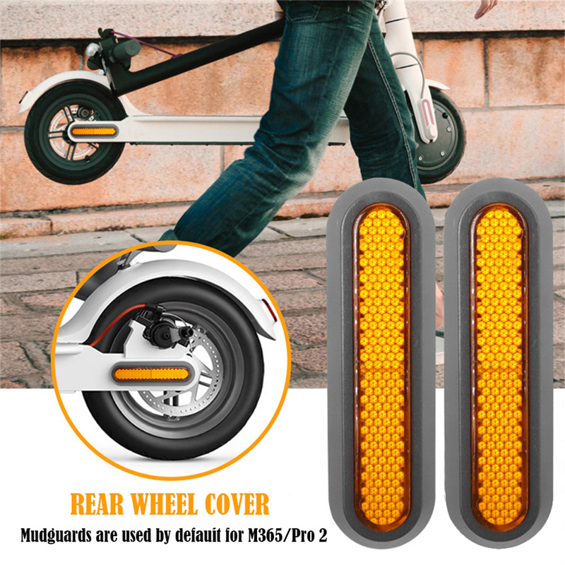 Couverture de roue arrière avant protéger la coque avec des autocollants réfléchissants pour Xiaomi M365 Pro Pro2 accessoires de remplacement de Scooter électrique