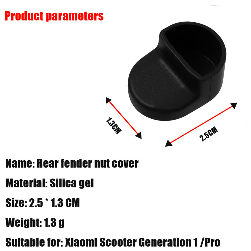 Funda protectora de Gel de sílice con gancho para guardabarros trasero para patinete eléctrico Xiaomi M365, accesorios de protección de alta calidad