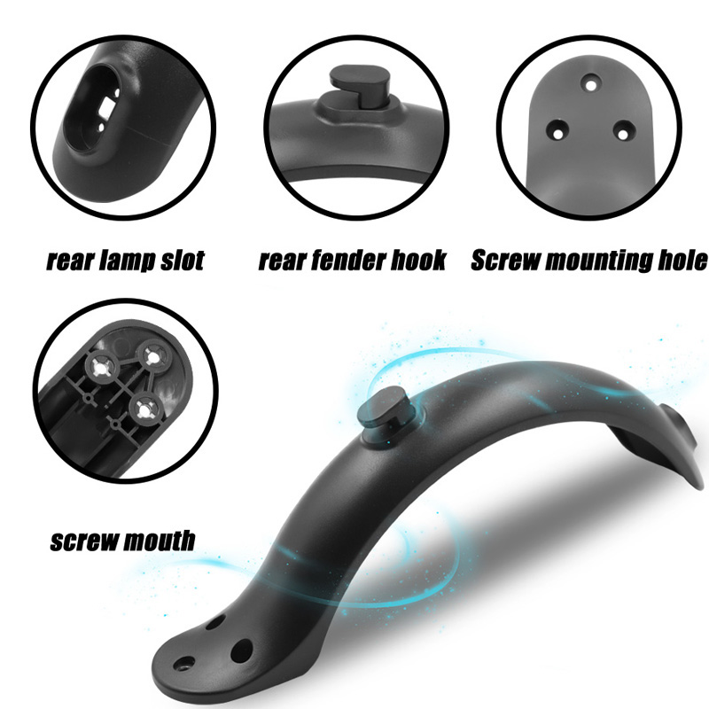 Guardabarros trasero antidesgaste para patinete eléctrico, guardabarros para Xiaomi M365 Pro, accesorios para patinete