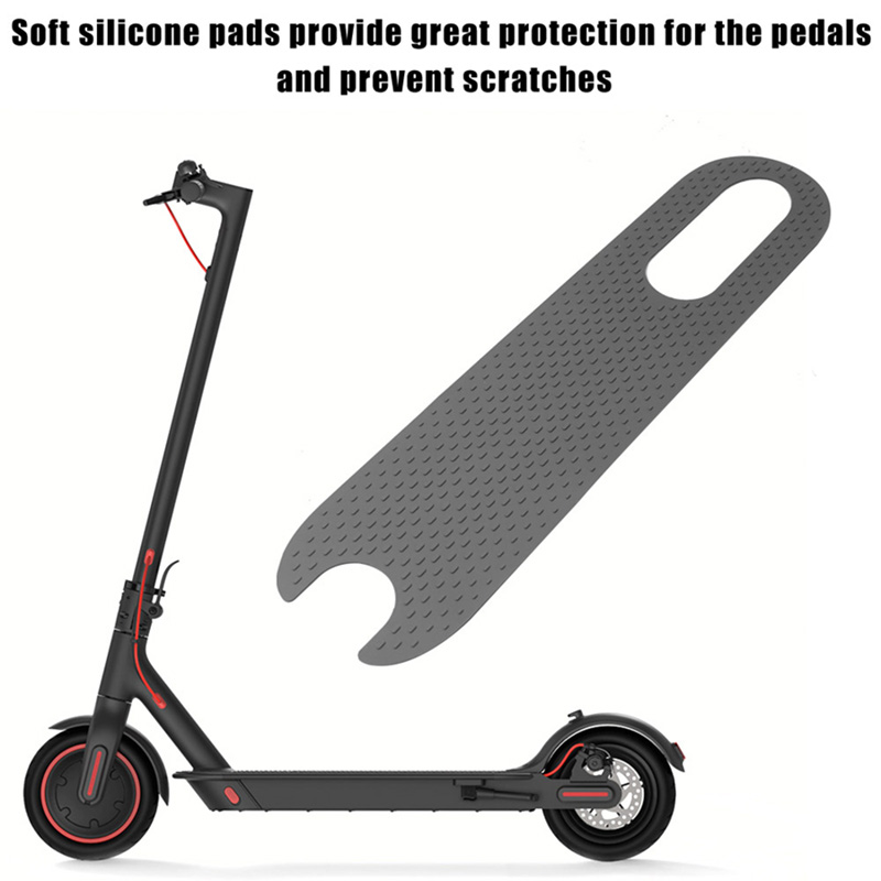 Pédale en Silicone avec autocollants adhésifs 3M pour pièces de rechange de couverture de pédale de Scooter électrique Xiaomi M365