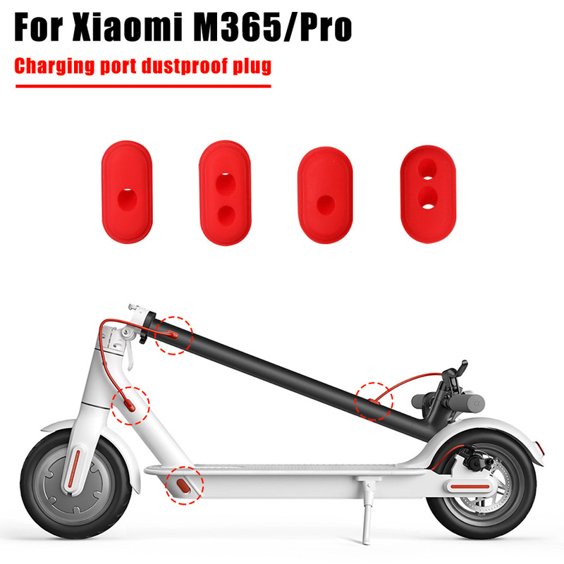 4 stücke Gummi Ladeanschluss Abdeckung Hülse Gummi Stecker Für Xiaomi M365/M365 Pro Elektroroller Hülse Teil