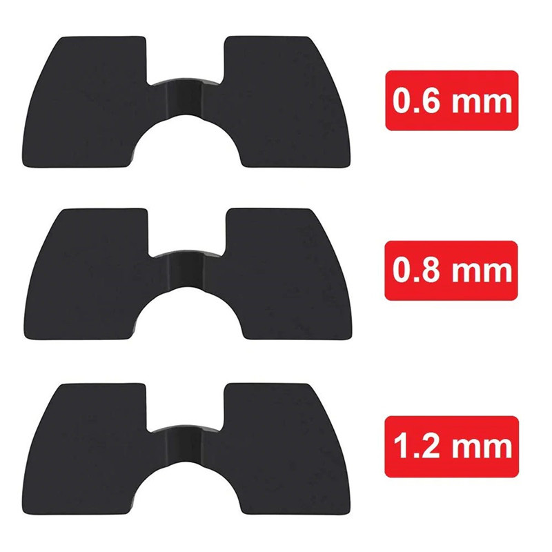Amortiguador de vibraciones para Xiaomi M365 3 unids/set Scooter Eléctrico amortiguador de vibraciones almohadilla de amortiguación 0,6mm 0,8mm 1,2mm Kit