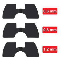 Amortiguador de vibraciones para Xiaomi M365 3 unids/set Scooter Eléctrico amortiguador de vibraciones almohadilla de amortiguación 0,6mm 0,8mm 1,2mm Kit
