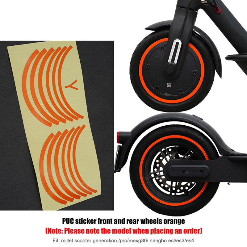 Autocollants de pneus adaptés au scooter électrique Xiaomi m365 /Pro /Pro2
