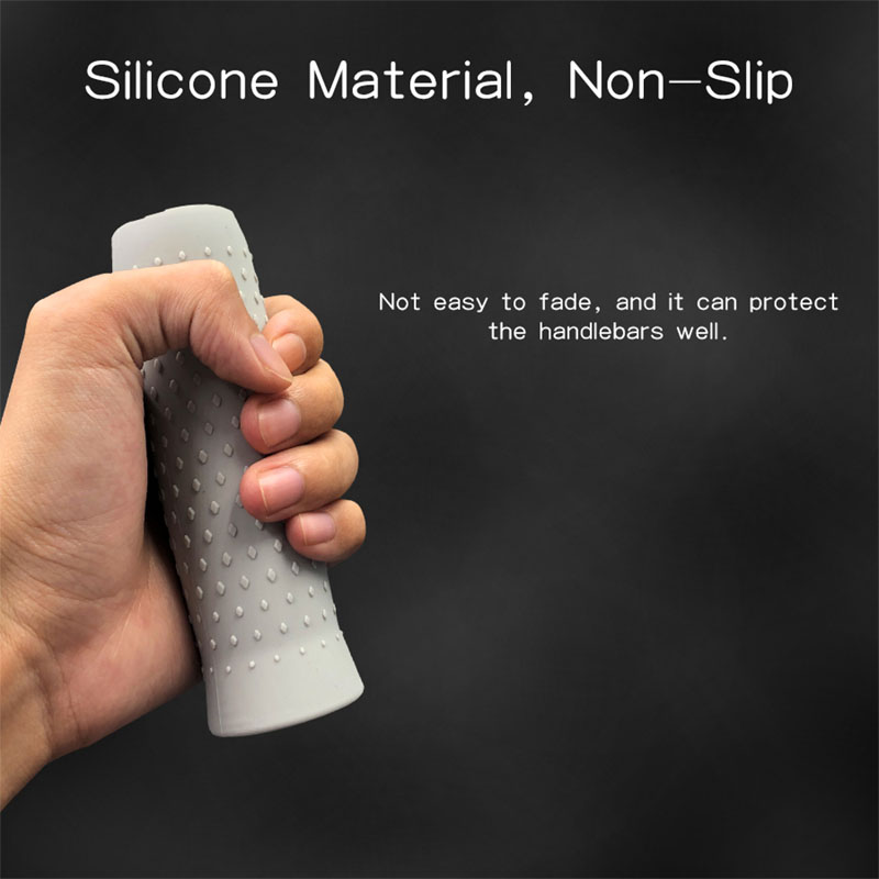 Housse de guidon en Silicone souple pour Scooter électrique 2 pièces pour accessoires NINEBOT MAX G30