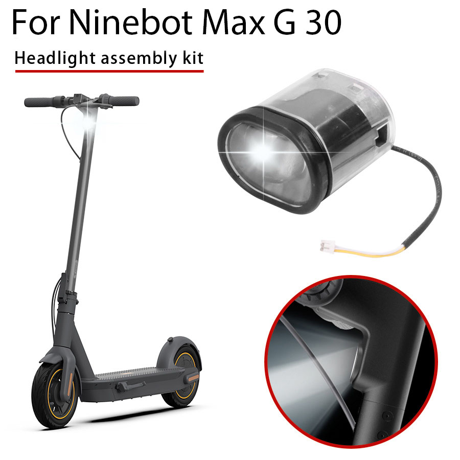 Remplacement de lampe de phare avant LED étanche pour Scooter électrique pour accessoire de Scooter Ninebot Max G30 G30D