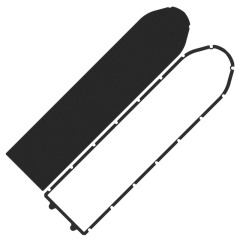 Placa Base de batería anillo impermeable para Ninebot MAX G30 Scooter Eléctrico sello esponja espuma accesorios protectores