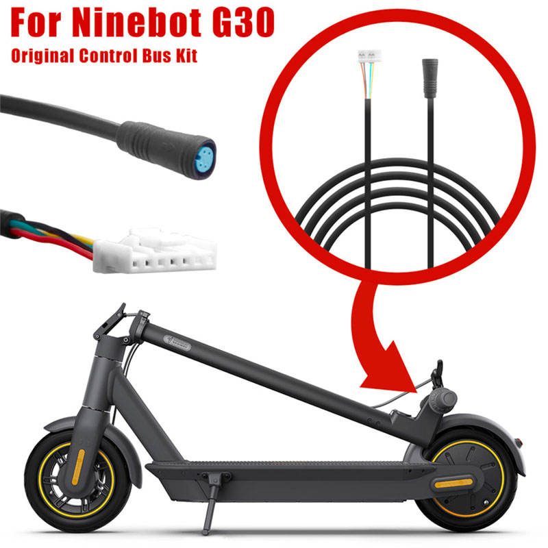 Кабель управления скутером Kick Scooter для электрического скутера Ninebot Max G30, резиновый черный провод, ремонт, запасные части, аксессуары