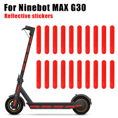Pegatina reflectante para Ninebot Max G30 M365 Kickscooter, pegatinas de advertencia para patinete eléctrico, accesorios