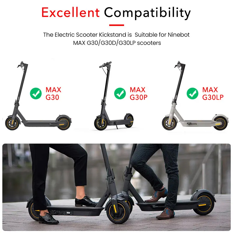 Support de pied pour accessoires de remplacement de béquille de support de stationnement de Scooter électrique MAX G30