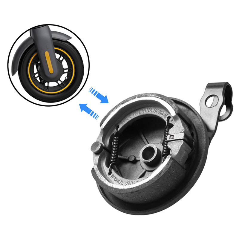 Frein à tambour avant pour pièces de rechange d'assemblage de plaquettes de frein de Scooter électrique Ninebot Max G30