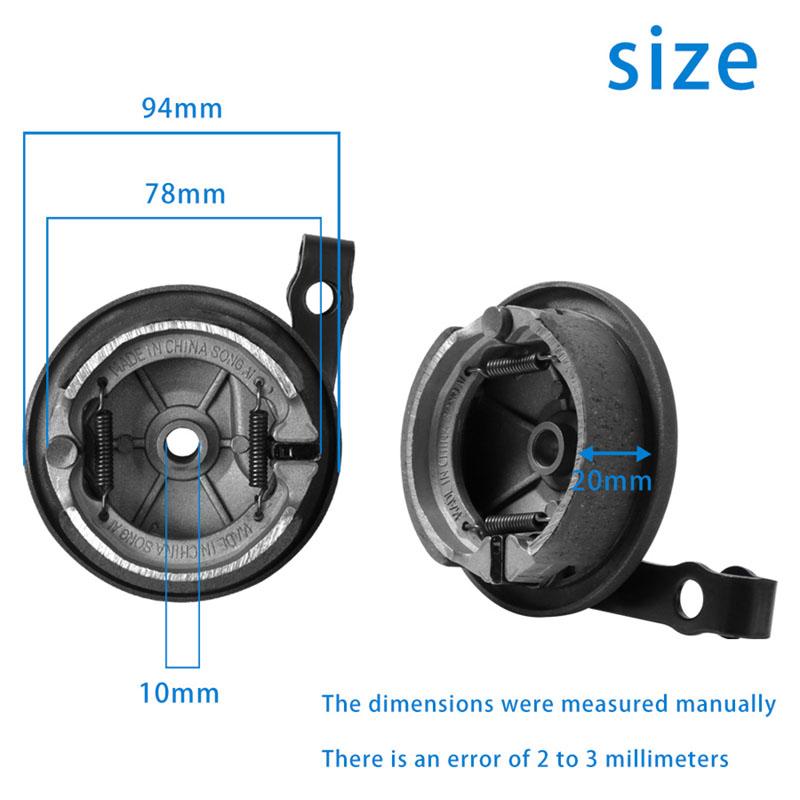 Frein à tambour avant pour pièces de rechange d'assemblage de plaquettes de frein de Scooter électrique Ninebot Max G30