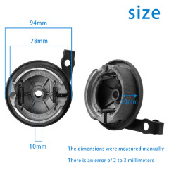 Frein à tambour avant pour pièces de rechange d'assemblage de plaquettes de frein de Scooter électrique Ninebot Max G30