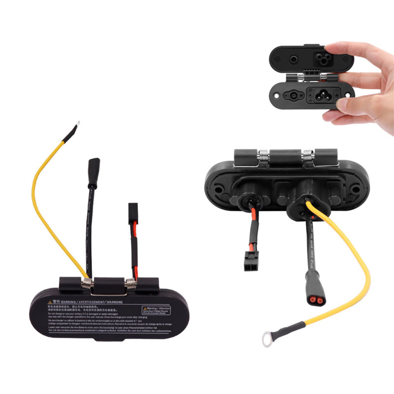 Port de chargeur avec pièces de rechange pour tapis en caoutchouc pour scooter électrique Ninebot MAX G30