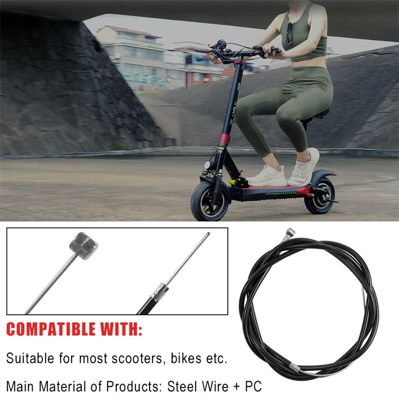 Cable de freno para patinete eléctrico Kugoo M4, piezas de reparación de cable de núcleo delantero/trasero
