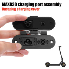 Port de chargeur avec pièces de rechange pour tapis en caoutchouc pour scooter électrique Ninebot MAX G30