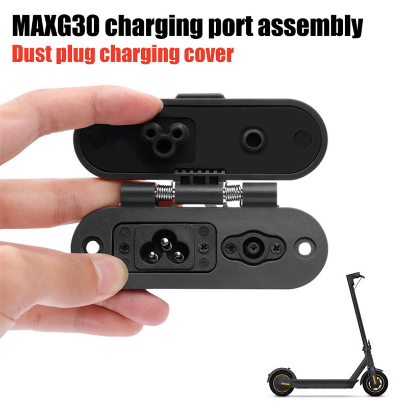 Port de chargeur avec pièces de rechange pour tapis en caoutchouc pour scooter électrique Ninebot MAX G30