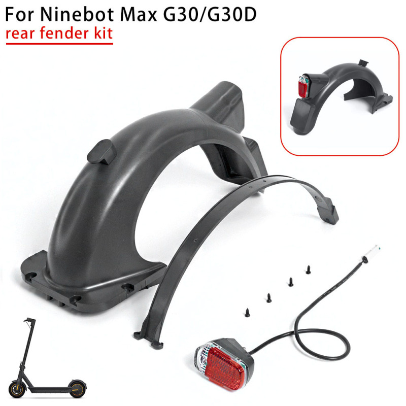 Guardabarros de patinete eléctrico para Ninebot Max G30 G30D, piezas de patinete, accesorios de guardabarros