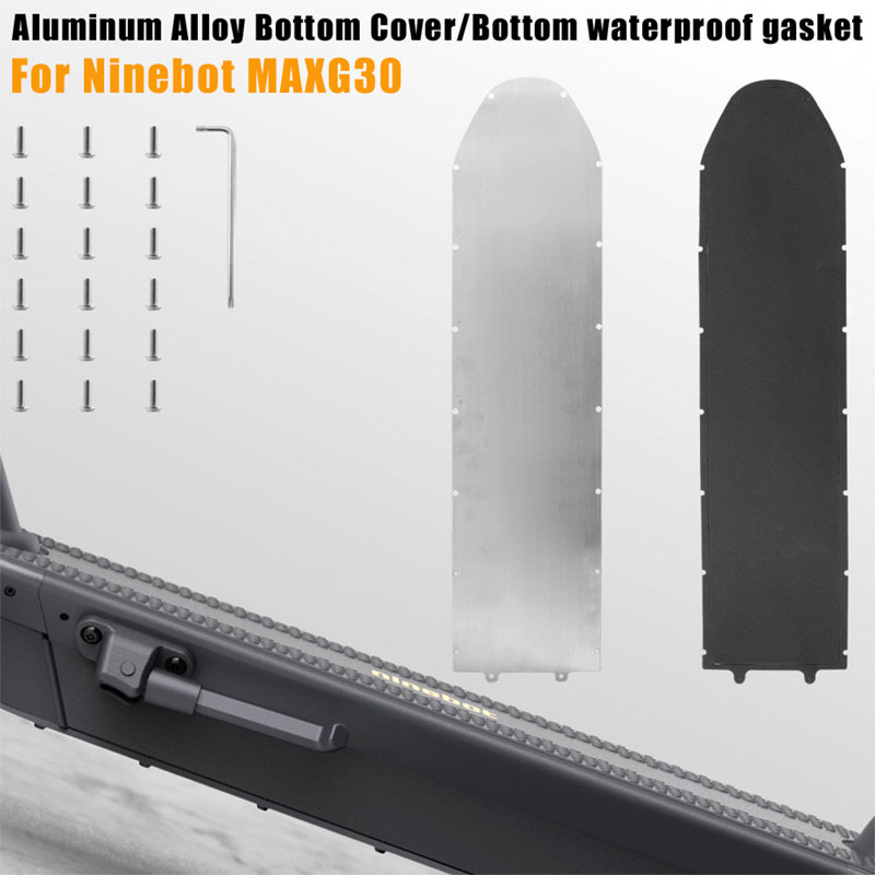 Couvercle inférieur de batterie en alliage d'aluminium pour pièces de couvercle de compartiment de batterie de Scooter électrique Ninebot MAX G30 G30D