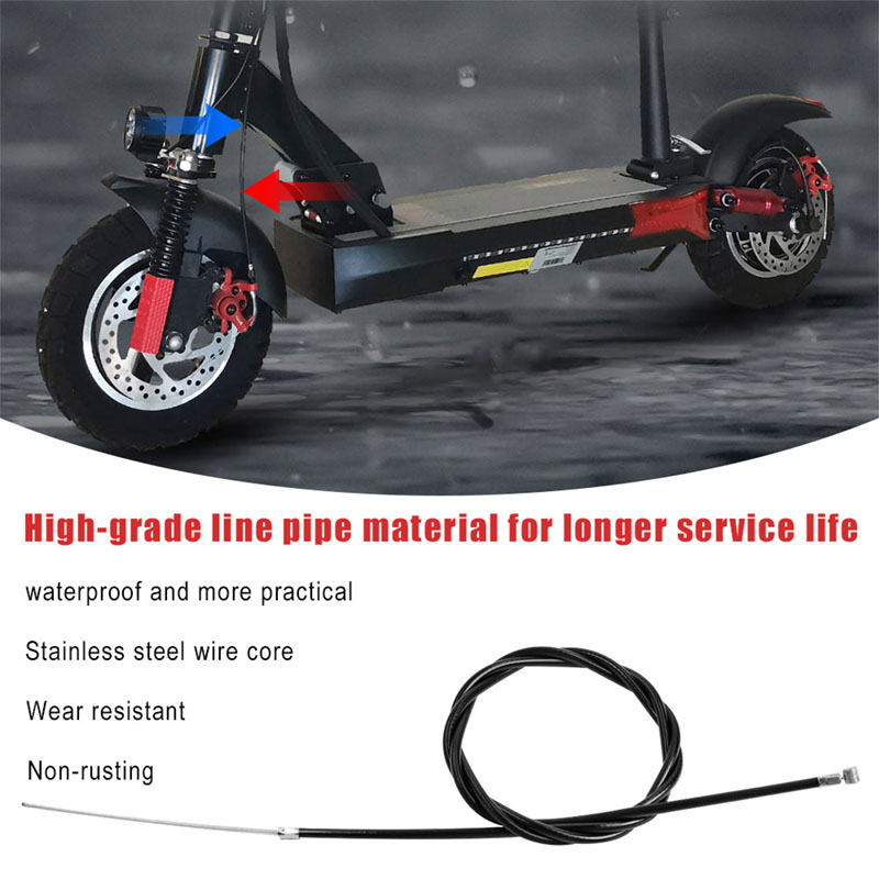 Cable de freno para patinete eléctrico Kugoo M4, piezas de reparación de cable de núcleo delantero/trasero