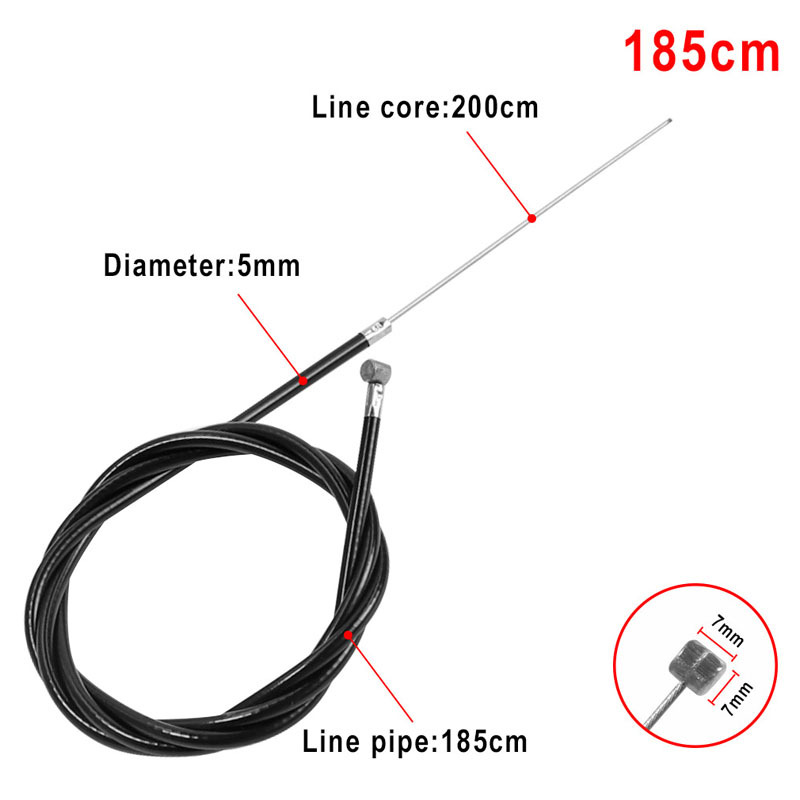 Cable de freno para patinete eléctrico Kugoo M4, piezas de reparación de cable de núcleo delantero/trasero
