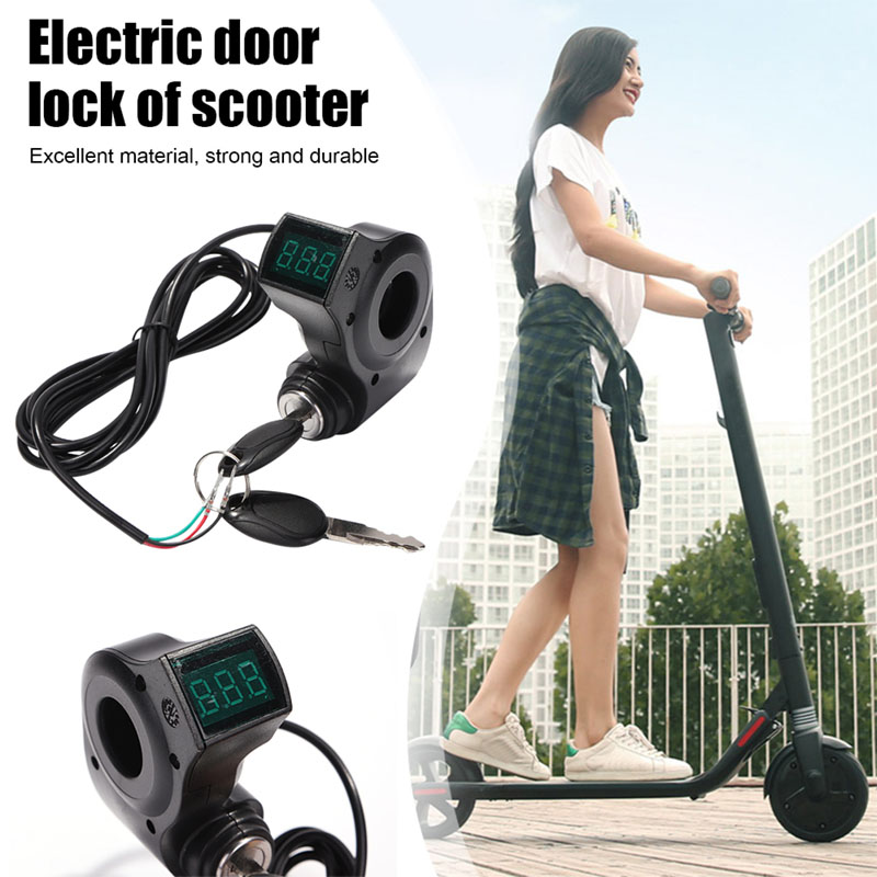 Electric Scooter Voltmeter Digital Voltage Display Switch Power with Key Lock For Kugoo M4 Accessories