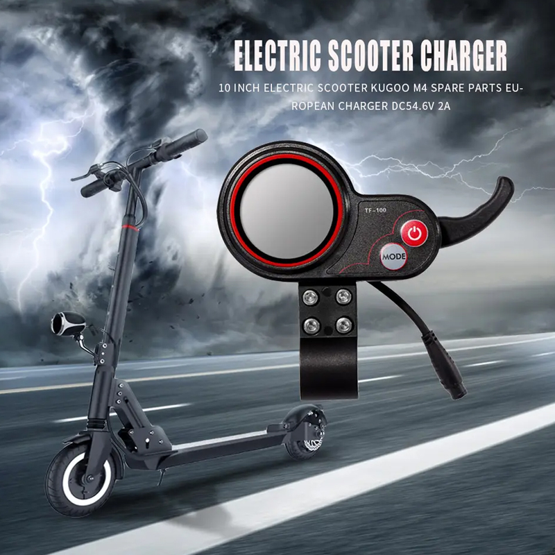 Kugoo - Outdoor Portable Electric Scooter Skateboard with Pedal and Display, M4 Battery, Visual Aid Parts
