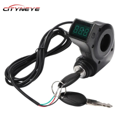 Scooter électrique pouce accélérateur voltmètre batterie numérique tension interrupteur à clé serrure à clé d'alimentation pour scooter électrique Kugoo M4 Pro