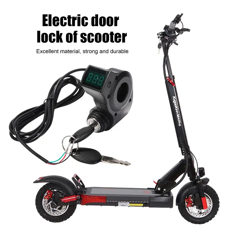 Scooter électrique pouce accélérateur voltmètre batterie numérique tension interrupteur à clé serrure à clé d'alimentation pour scooter électrique Kugoo M4 Pro