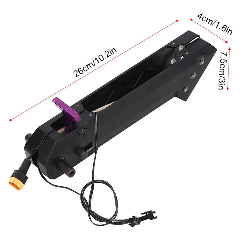 Tubo cuadrado plegable Universal para patinete eléctrico Kugoo S1 S2 S3 de 8 pulgadas, piezas de repuesto de varilla cuadrada plegable