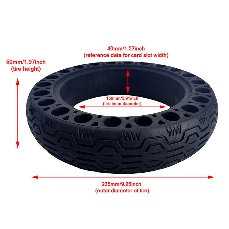 Pneu Anti-crevaison en nid d'abeille 10 pouces 60/70-6.5 pour Ninebot MAX G30 Scooter électrique accessoires de pneus en caoutchouc solide