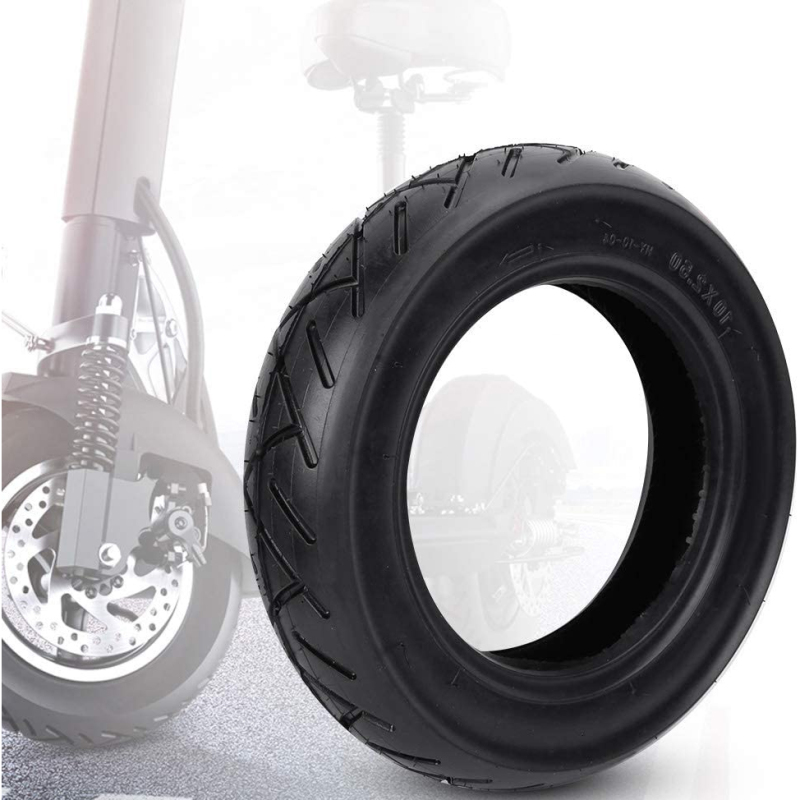Neumático de goma Kugoo M4 de 10x2,5 pulgadas, repuesto de rueda sin cámara para patinete eléctrico, accesorios para neumáticos exteriores delanteros/traseros