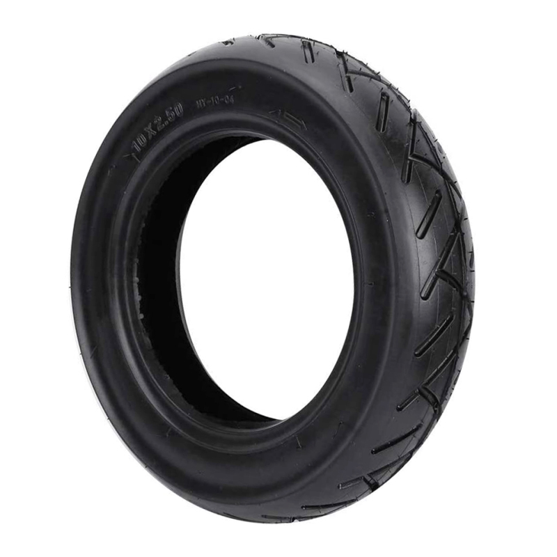 Neumático de goma Kugoo M4 de 10x2,5 pulgadas, repuesto de rueda sin cámara para patinete eléctrico, accesorios para neumáticos exteriores delanteros/traseros