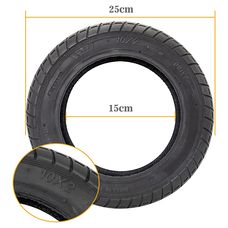 10 Inch Good Quality Out Tire for Scooter Parts Xiaomi Mi M365 Scooter Accessories Pneumatic Tyre