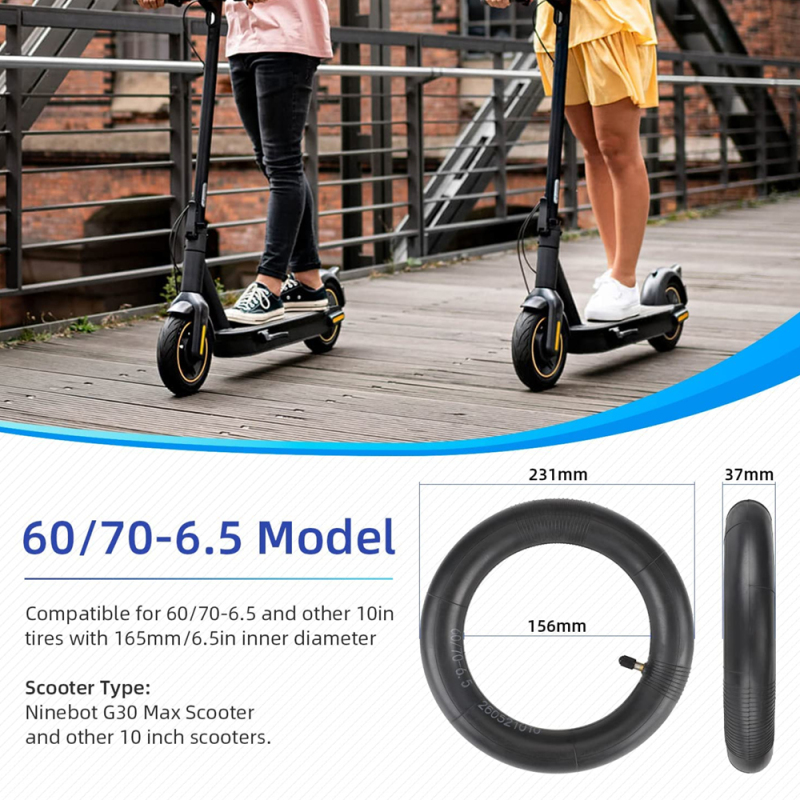 60/70-6.5 Inner Tube Scooter Tire for Xiaomi Ninebot Electric Scooter Rubber Electric Scooter Parts Accessories